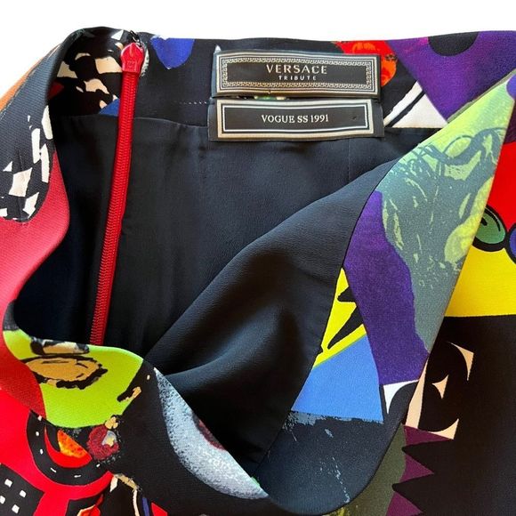 Vintage Versace Tribute Collection | Vogue 91’ Print Mini Skirt - Picture 8 of 16